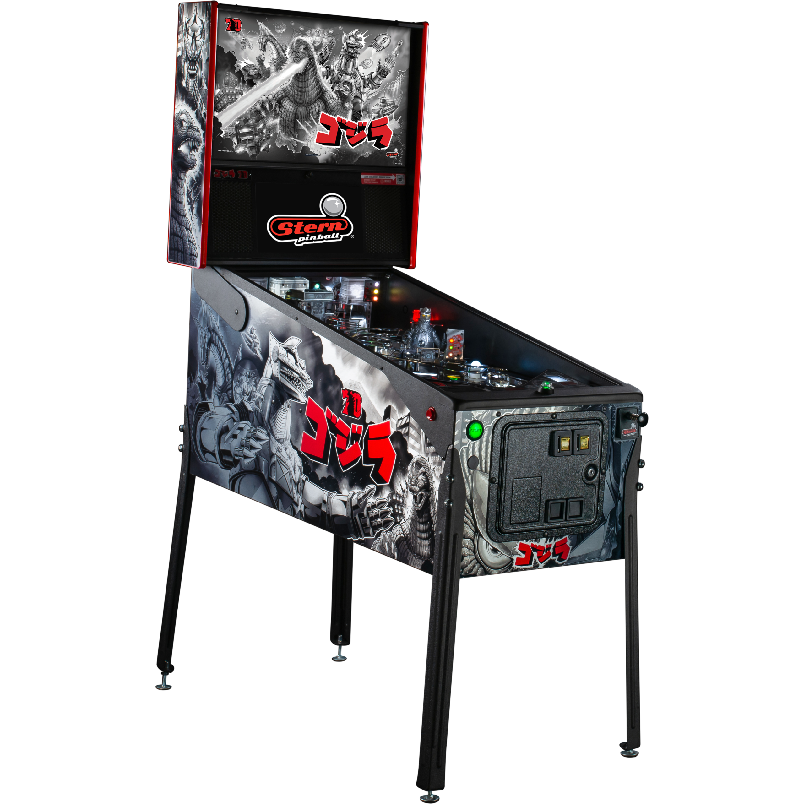 Godzilla 70th Anniversary Premium Pinball Machine by Stern